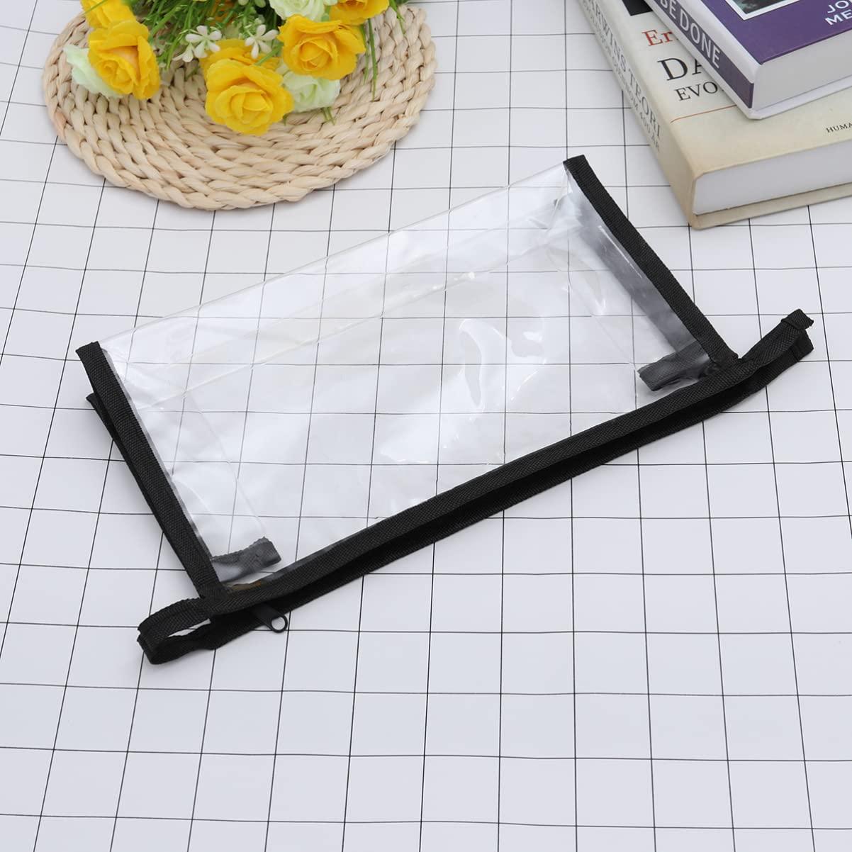 Hemoton Hemoton Clear Makeup Pouch Pvc Bag Clear Bags Airport Bag Airport Liquids Bag Womens Toiletry Bag Clear Makeup Bag Black Makeup Bag Toiletry Bag Clear Toiletries Travel Cosmetic