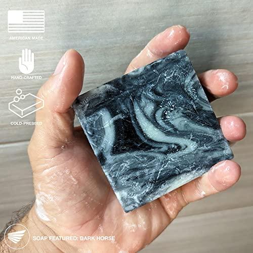 Right Wing Naturals Right Wing Naturals Bar Soap Gift Set for Men | Handcrafted Cold-Pressed Soap | Handmade Organic Soap for Men | Most Popular Flavors | Natural Scented Men’s Bar Soap| Pack of 4 Bars