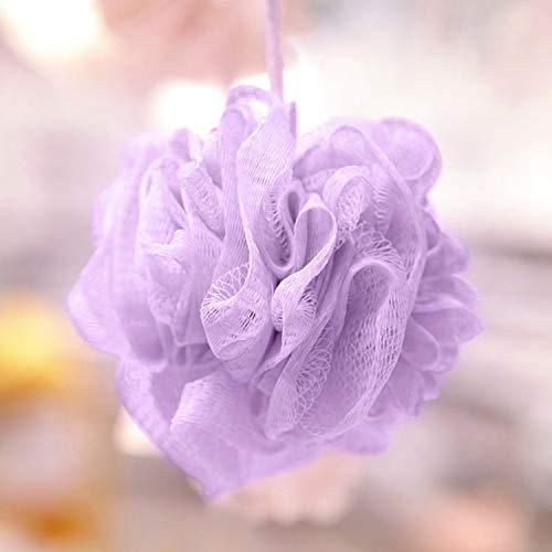 Spa Savvy Spa Savvy Bath Sponges for Shower – 4 Pack Shower Pouf Luffa Sponges – Exfoliating Body Scrubber Bath Loofahs – Loufa Shower Puff Balls, Bulk Mesh Poof Shower Scrunchies Lavender & Retinol Infused