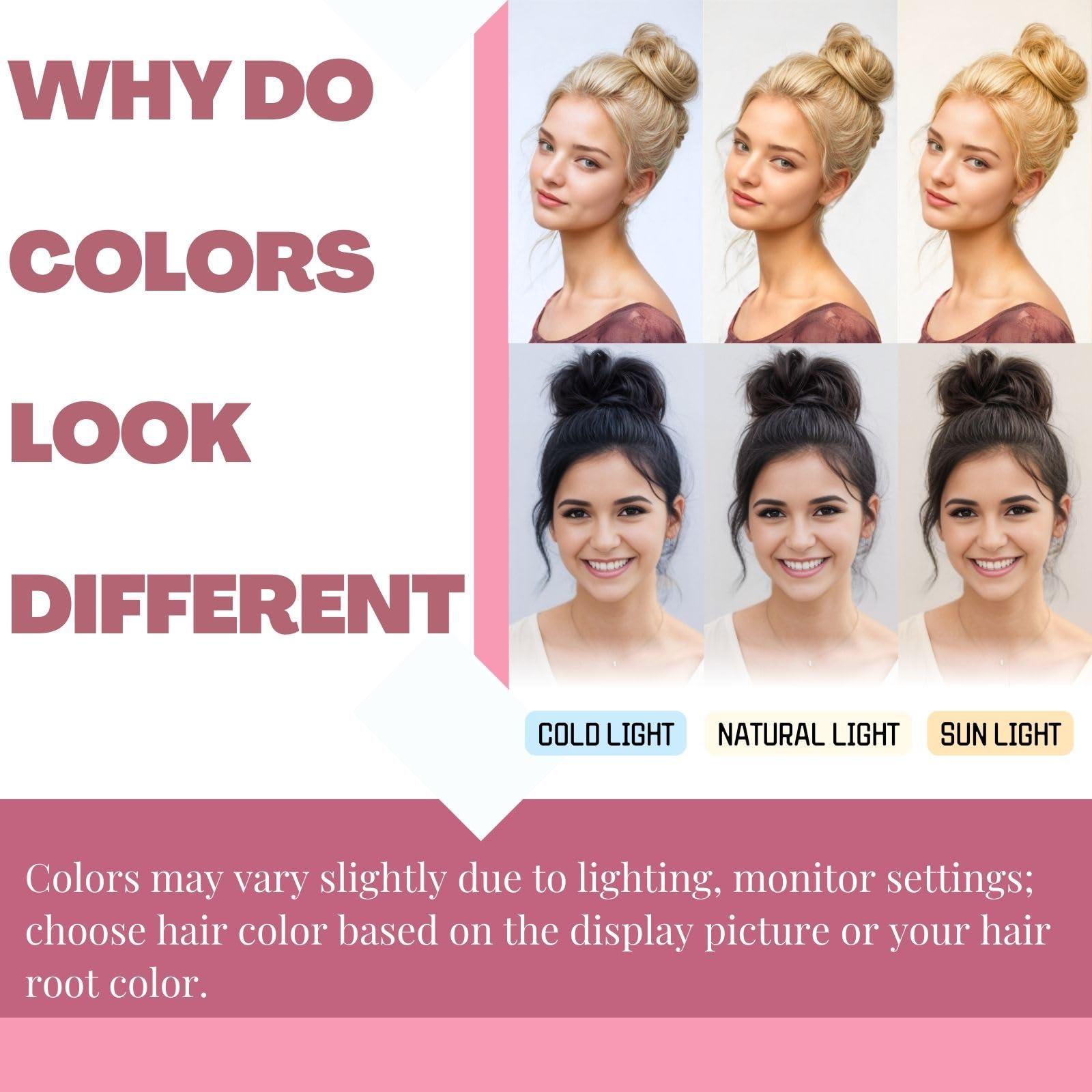 MINGATEC MINGATEC Messy Bun Hair Piece Human Hair Scrunchies 100% Human Hair, Messy Bun Hair Scrunchie Real Hair Bun Tousled Updo Chignons Stretchy Fluffy for Women Girls (Dark Brown)