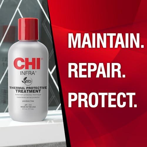 CHI CHI Infra Thermal Protective Treatment, Hair Serum For Protecting Color & Adding Superior Shine & Softness, Hydrating Formula, Sulfate-free, 6 Oz