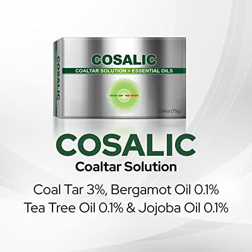 Salve COAL TAR SOAP 75GM, 2.64OZ | With Bergamot, Tea Tree, Jojoba, Chamomile and Aloe Vera Oil | Relieves Dry, Itchy skin Pack of 12