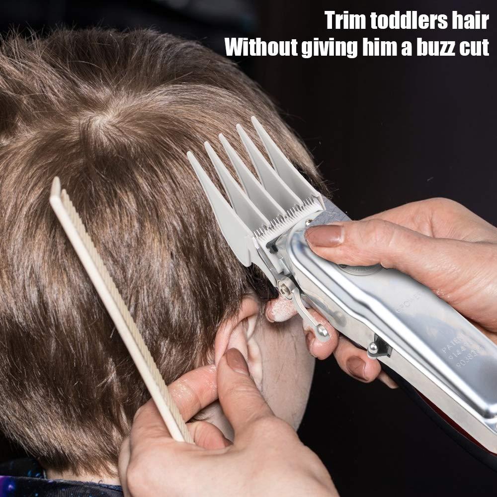 CR8GR8 Professional Hair Clipper Guides: 1 & 1/4", 1 & 1/2", 2" Combs, Fits Wahl Clippers (White)