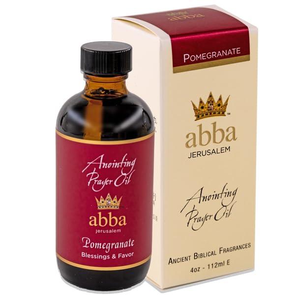 Generic ABBA Oil Pomegranate ANOINTING Oil 4oz Bottle in Gift Box - ABBA Jerusalem