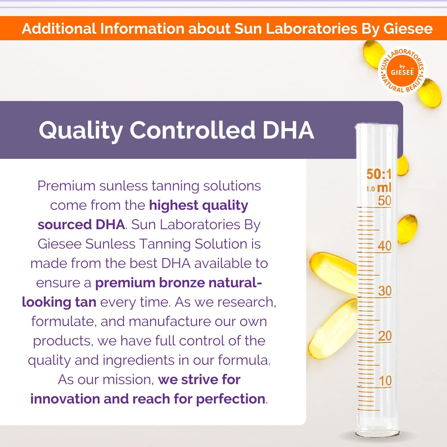 Sun Laboratories by Giesee Sun Laboratories Self-Tanner, 8 Oz | Overnight Spray Tan Solution, Bronzer for Body and Face - Fake Tanning Solution (Packaging May Very)