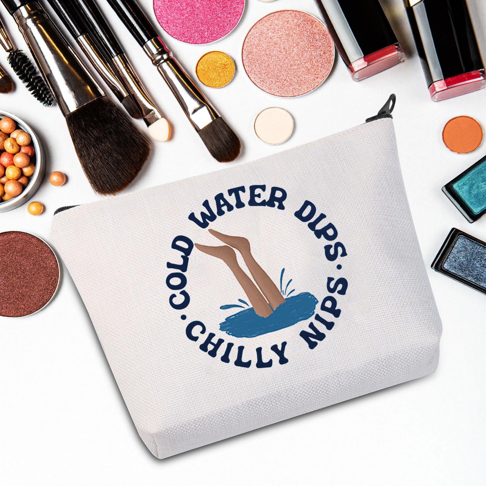 G2TUP G2TUP Wild Swimmer Makeup Bag Cold Water Swim Club Gift Cold Water Dips Chilly Nips Gifts Wild Swimming Gifts (Cold Water)