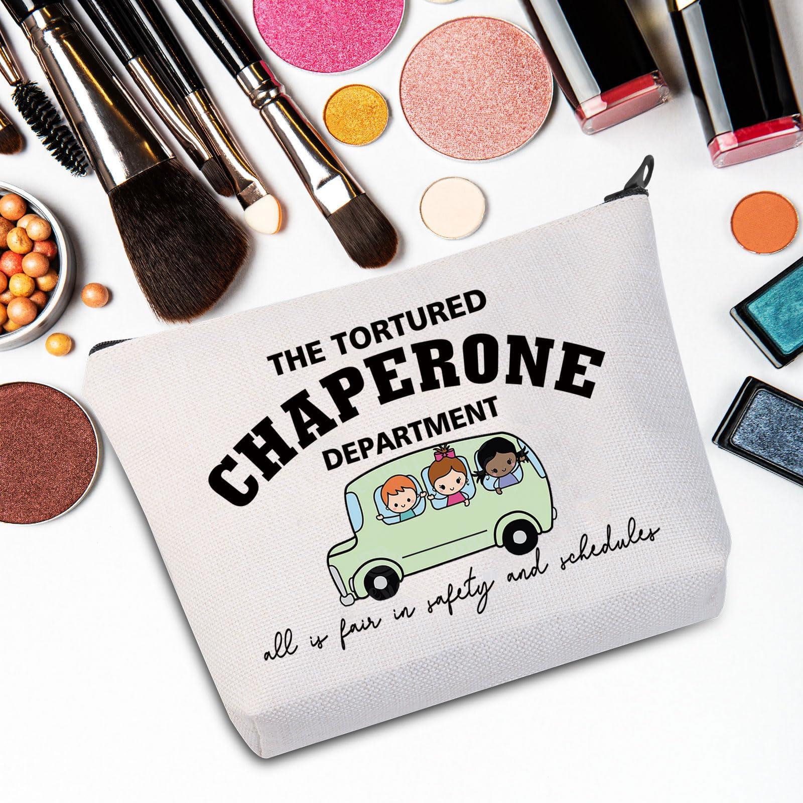 G2TUP G2TUP Field Trip Chaperone Makeup Bag Chaperone Gifts Tortured Chaperone Department Gifts Chaperone Squad Bag (Chaperone)