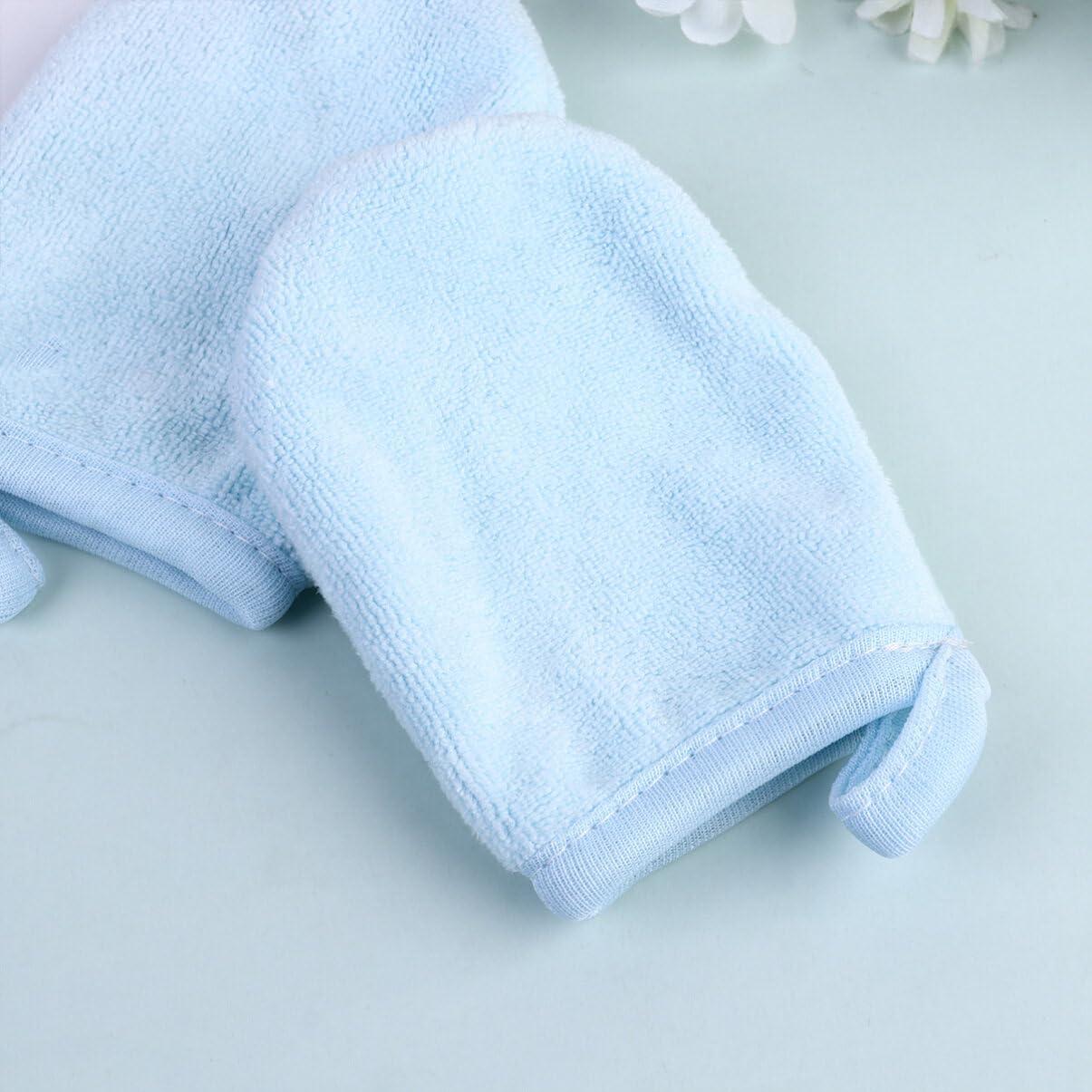 FOMIYES 3Pcs face mitt Reusable Facial Gloves exfoliator face Makeup Remover Gloves Face Cleansing Gloves face wash Cloth Microfiber mitt spa Gloves Makeup Powder Puff Make up face Brush