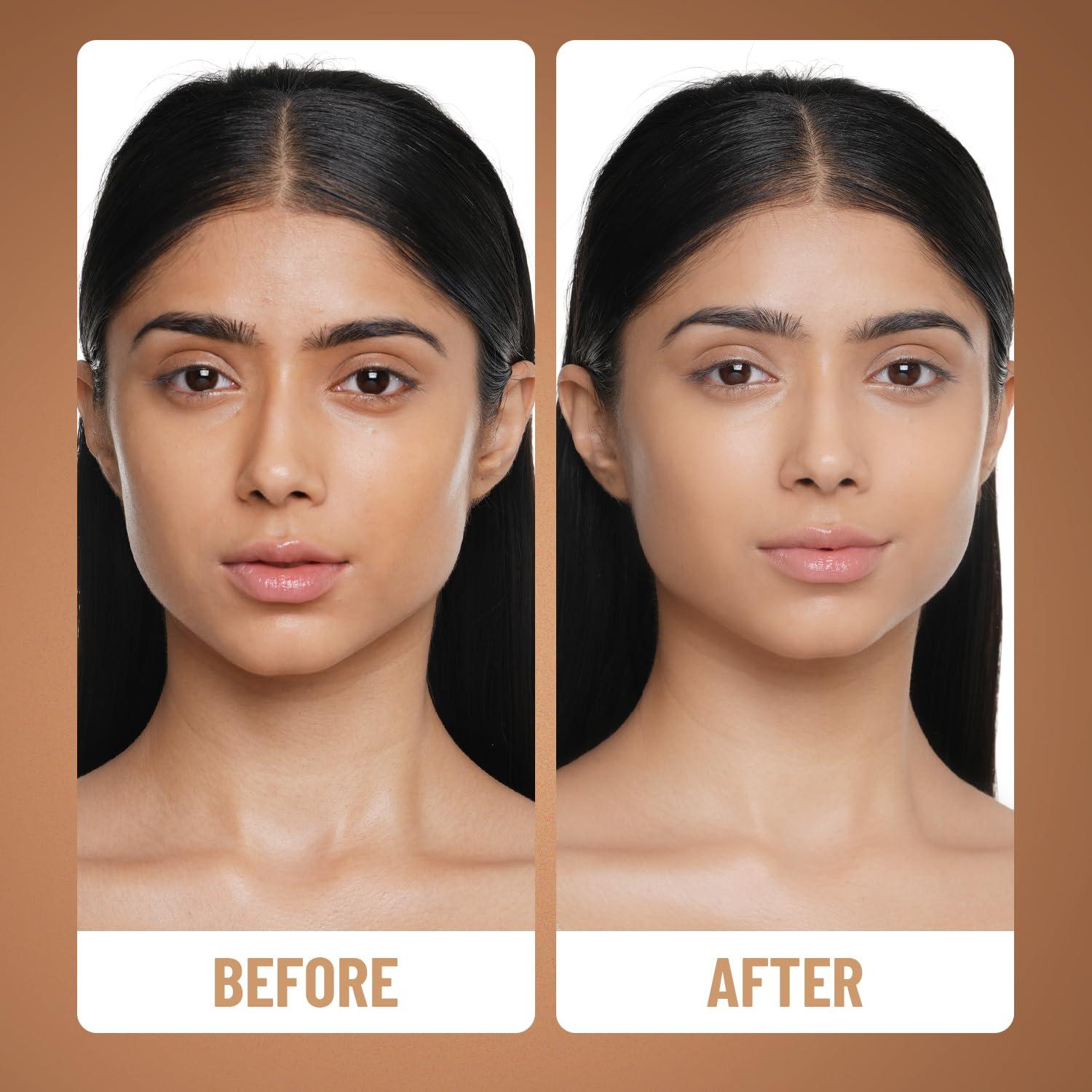 SWISS BEAUTY SWISS BEAUTY High Performance Foundation | Water-Resistant | Medium To Buildable Coverage Liquid Dewy Finish | Lightweight | Easy To Blend | With Vitamin C & Niacinamide | Rose Blush, 55G