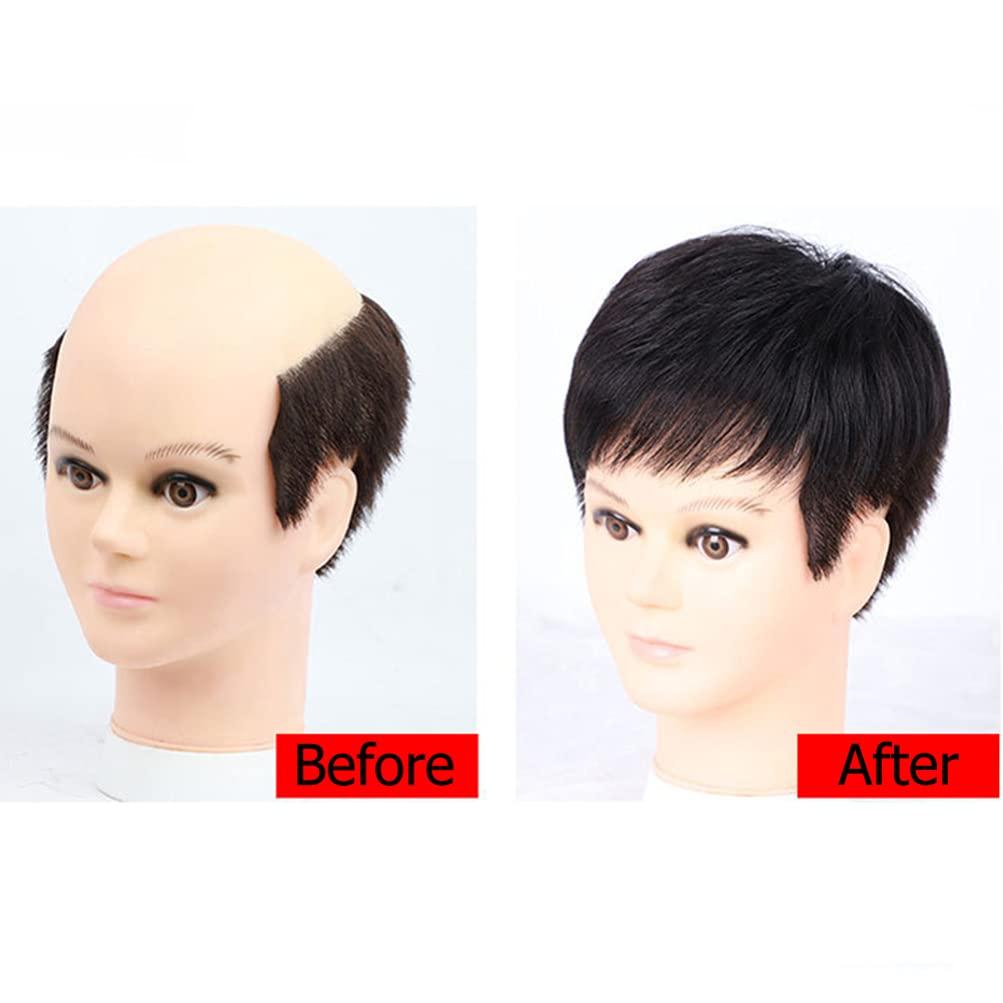 CALLARON CALLARON Black Wig Womens Headbands Mens Headband Black Mens Wig Male Hair Wigs Men Full Wig Black Male Wig Hair Replacement Wig for Daily Wear Party Womens Headbands Mens Headband Afro Wig