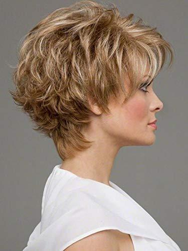 SSJFZM Hair Synthetic Wigs For Black Women Long Curly Hair 42 Inch Cosplay Blonde Lace Front Wig Synthetic Lace Front Wig #1B 42inches