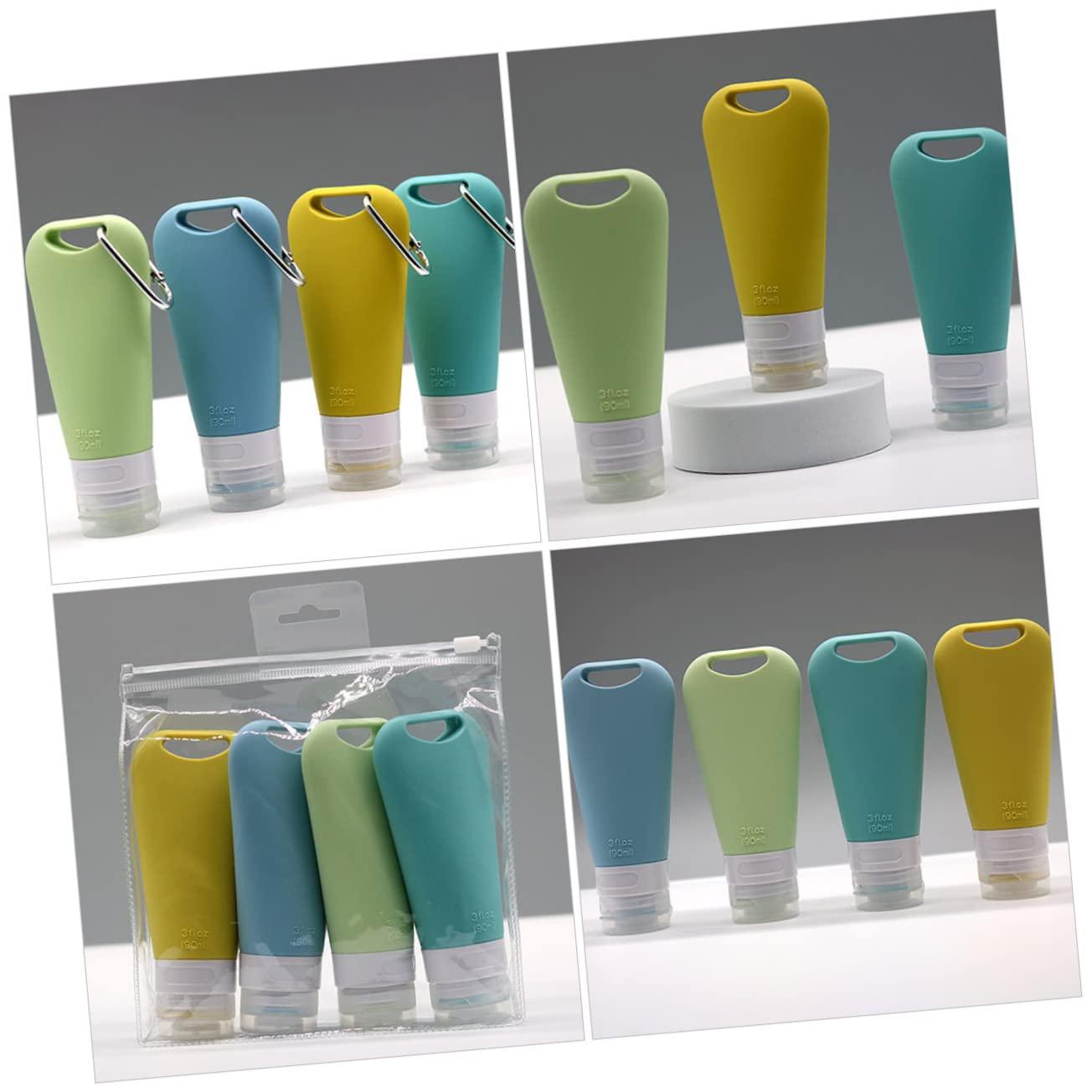 Luxshiny Luxshiny 2sets Bottle Travel Containers Travel Sub Packing Bottles Small Container Portable Hand Soap Toiletries Containers Small Liquid Containers Squeezable Travel Bottle 3pcs*2