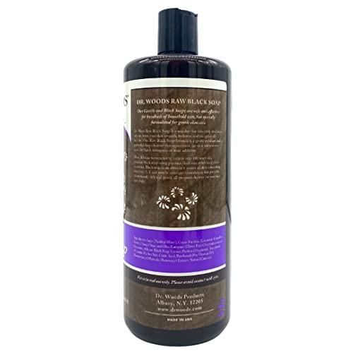 Dr. Woods Dr. Woods Raw African Black Moisturizing Liquid Castile Soap, 32 Ounce (Pack of 2)