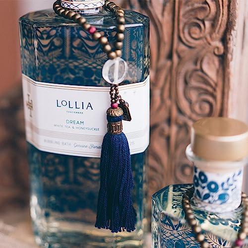 LOLLIA Lollia Dream Bubble Bath, 24 fl. oz. White Tea & Honeysuckle Scent Soothing & Moisture-Rich Bubble Bath, Hydrating Ingredients, Scented Bubble Bath for Women