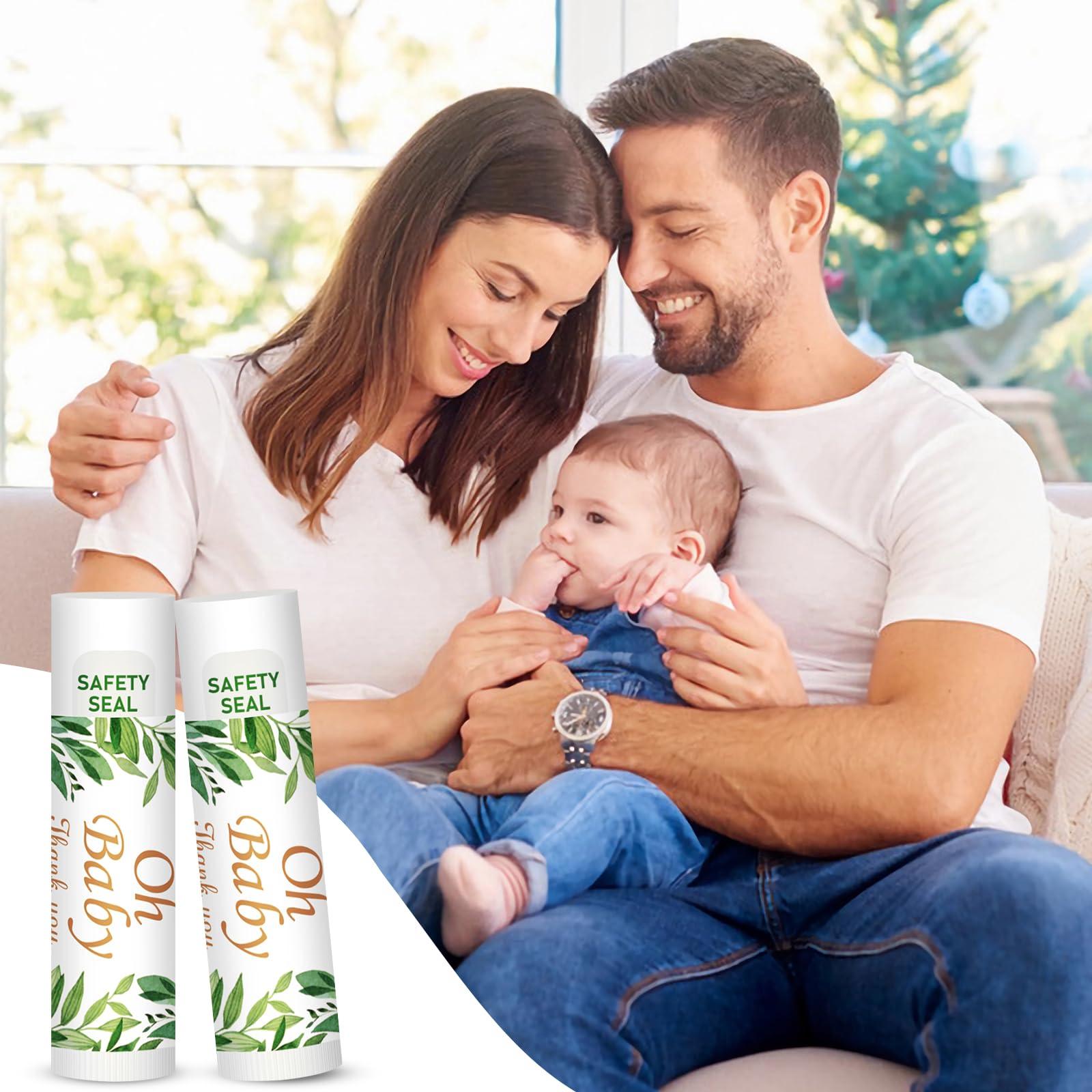 Dmsky DMSKY 60 Pcs Baby Shower Favors, Lip Balms Bulk Gift for Guests, Boys Girls Games Neutral Gender Reveal Favors, Baby Shower Birthday Party Supplies Basket Gift Stuffers