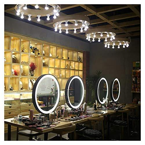 XM-MIRROR Double-Sided Tabletop Led Mirror, Hair Salon Dedicated Desktop Mirror, Beauty Salon Hair Salon Hot Dyed Double-Sided Mirror with Light Studio Makeup Mirror,Black,70cm