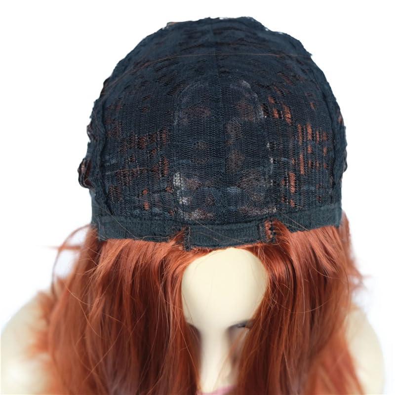 NinthAvenue Basics 18 Inches Long Bob Wig Middle Parting Heat Friendly Realistic Natural Synthetic Wig Women Hair