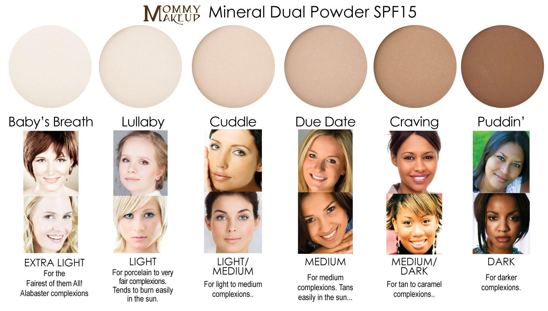 Mommy Makeup Mineral Dual Powder - 4-in-1 Pressed Mineral Foundation with SPF 15 for Flawless Glow - Oil-Free, Talc-Free, Gluten-Free, 0.45 oz (Coffee Break - Extra Dark) by Mommy Makeup
