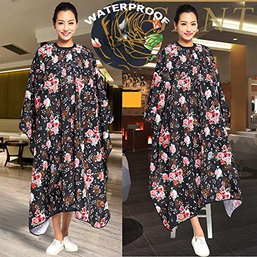 KAHOT KAHOT Salon Professional Haircut Stylist Color Cape Shampoo&Cutting Hairdressing Capes,Waterproof Hairdresser Cloth Barber Gown Wrap,55*63inch (Rose) free size