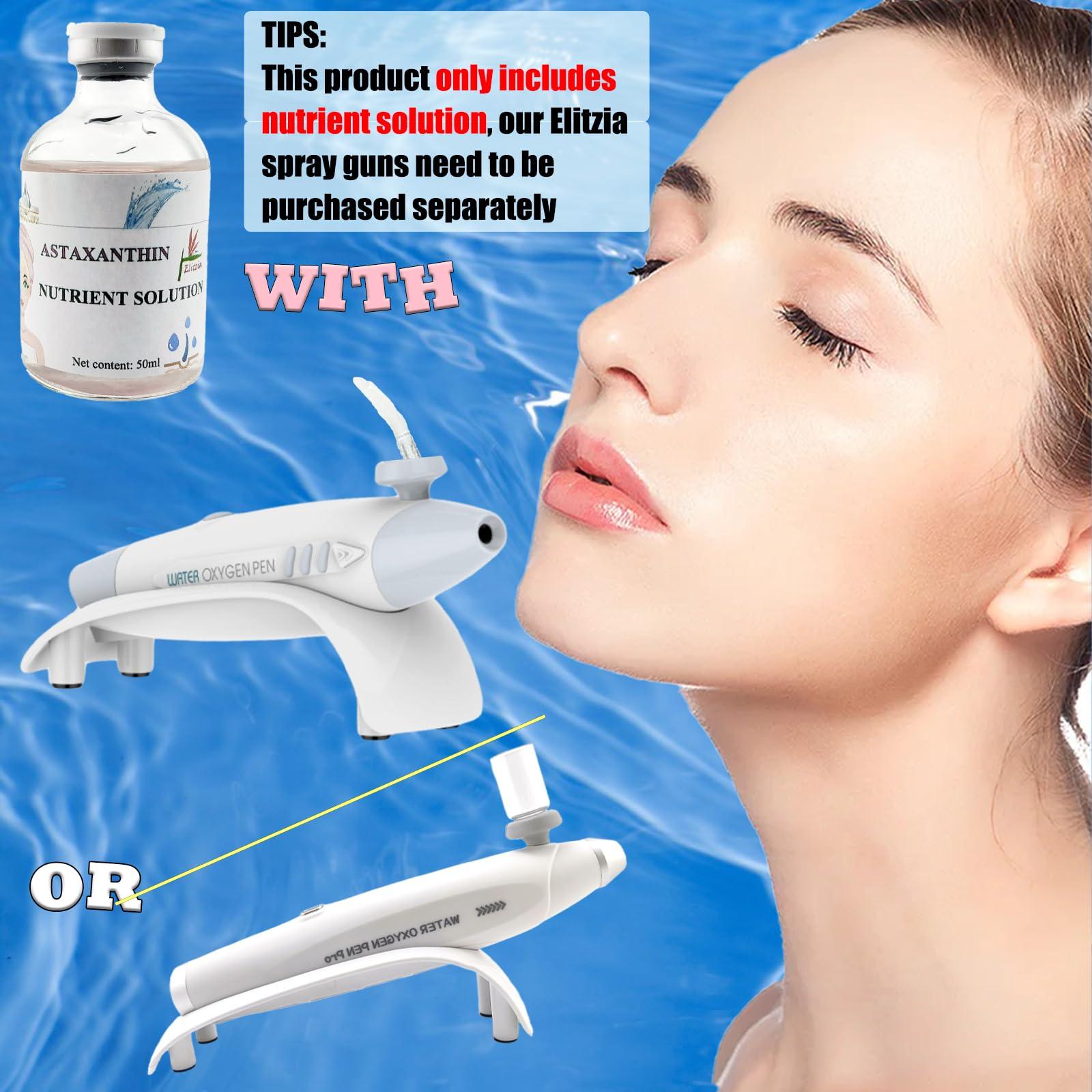 Elitzia Eitzia Oxygen Infusion Device Professional Oxygen Facial Appliance Nutrient Solution SPA Skincare Oxygen Facial Anti Aging Beauty Salon Machine Astaxanthin