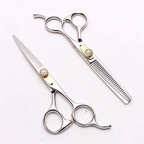 KKZY Hair Cutting Scissors, 6\" 17.5cm Thinning Scissors Cutting Shears Engraving Hairdressing Supplies Zigzag Scissors Professional Hair Scissors Set BY KKZY (Color : C1026 Yin C 6YY)