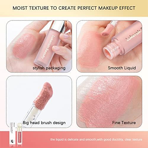 BEFIVECOK BEFIVECOK Liquid Blush, Natural Matte Velvet Finish, Soft Cream Liquid Face Blush For Cheeks, Skin Tint Blush Makeup, Long Lasting Lightweight Blendable Blush (#01 Nude Pink)