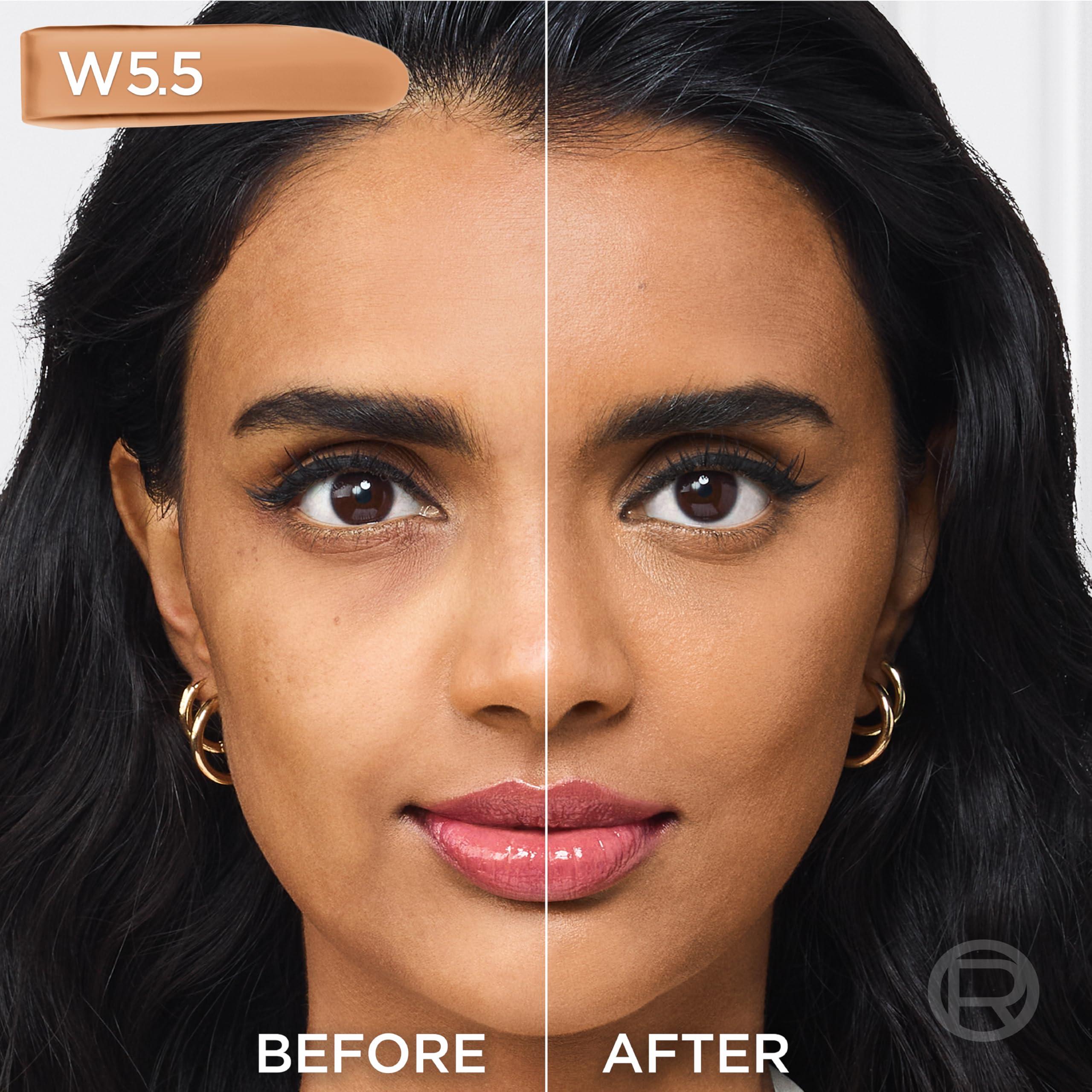 L’Oréal Paris L\'Oreal Paris True Match Super-Blendable Foundation, Medium Coverage Liquid Foundation Makeup, W5.5, Medium, 1 Fl Oz