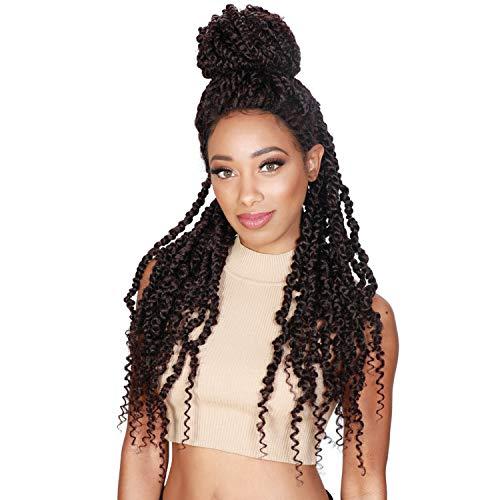 Zury Zury Sis Synthetic Diva Lace Front Wig - H-PASSION TWIST (1B Off Black)