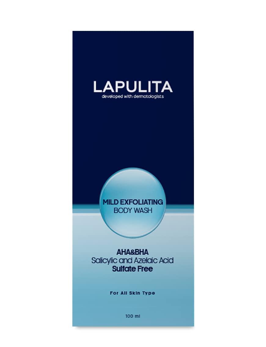 LAPULITA LAPULITA Body Acne Removing Shower Gel, Acne Pimple Treatment, All-Natural Acne treatment gel, Mild Exfoliating Body Wash, 150 mL - 5.07 Oz