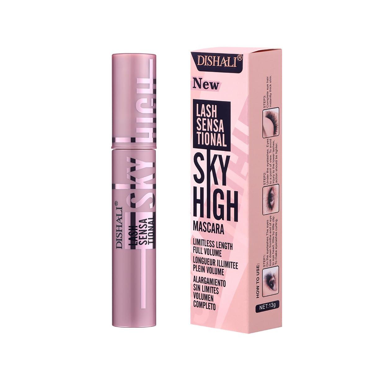 ENGBO Mascara, Eye Makeup, Volumizing, Lasts up to 24 Hours, No Clump, Smudge Proof, Flake Proof, Blackest Black
