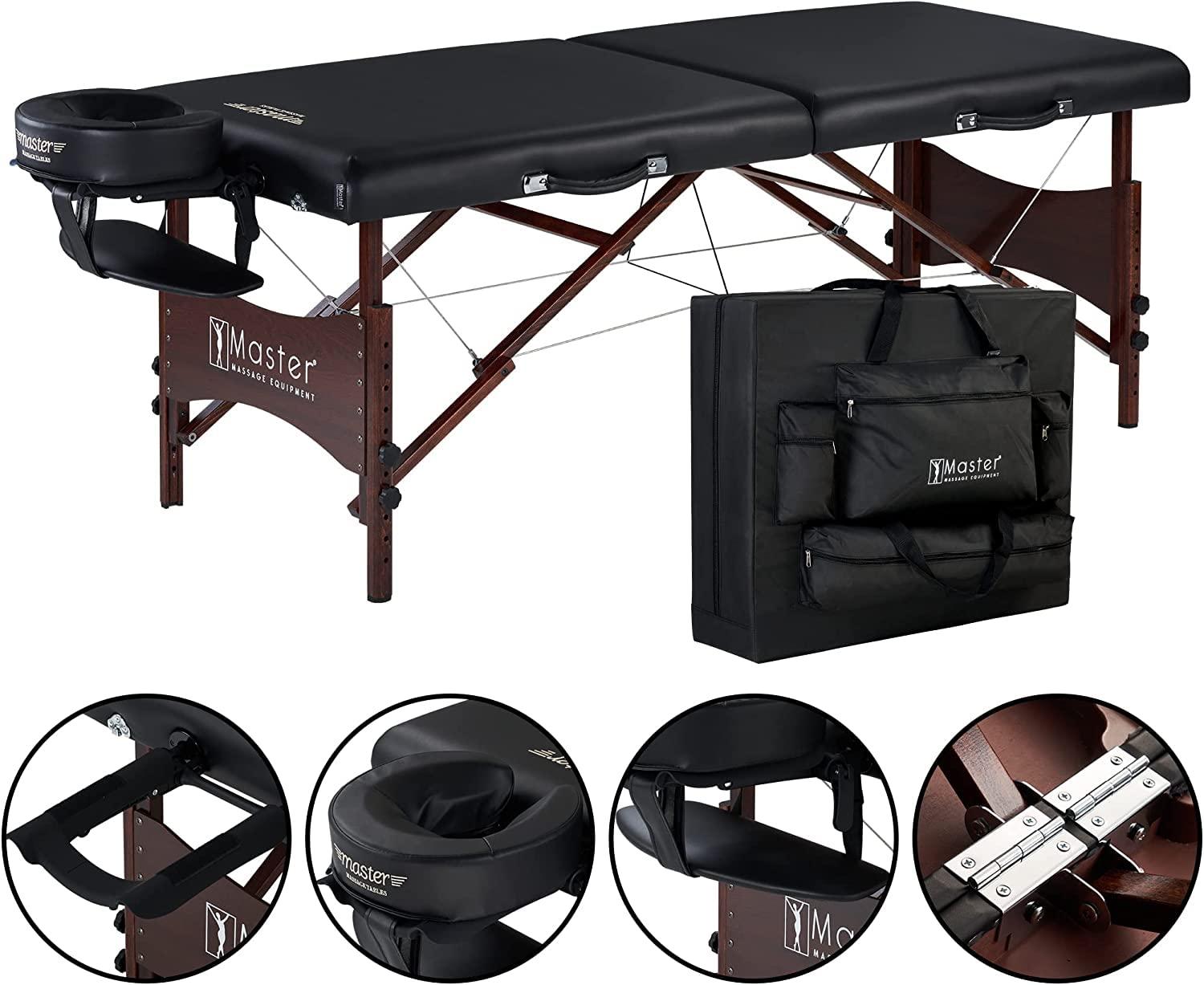 Master Massage Master Massage 28256V Portable Massage Table, Black