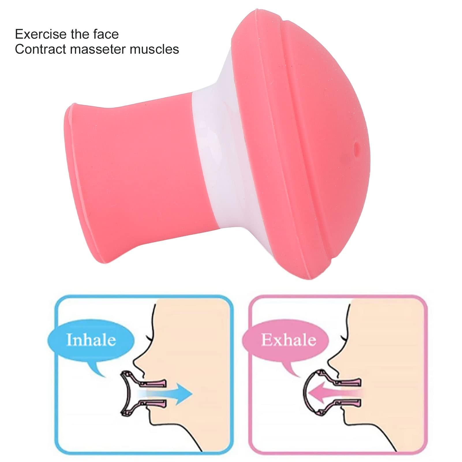 FILFEEL Face Exerciser, Facial Yoga for Skin Tighten Firm, Jaw Exerciser Trainer, Face Lifting, Tightening Nasolabial Folds, Double Chin Breathing Exercise Device, Removal Shaping Slimming Tool