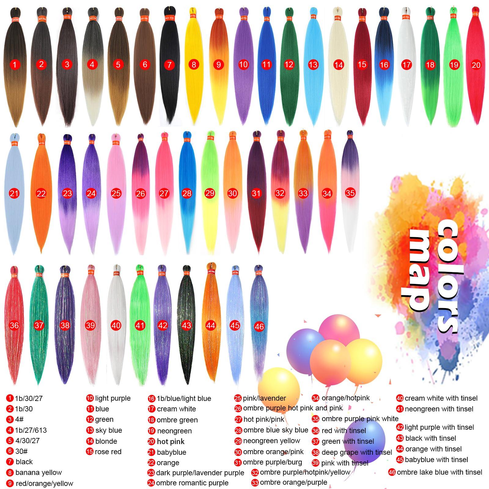 DAN NING Baby Blue Pre Stretched Braiding Hair 30 Inch Box Braid Hair Extensions 3 Packs Yaki Texture Pre Feathered Braids Hair Easy to Use for Summer