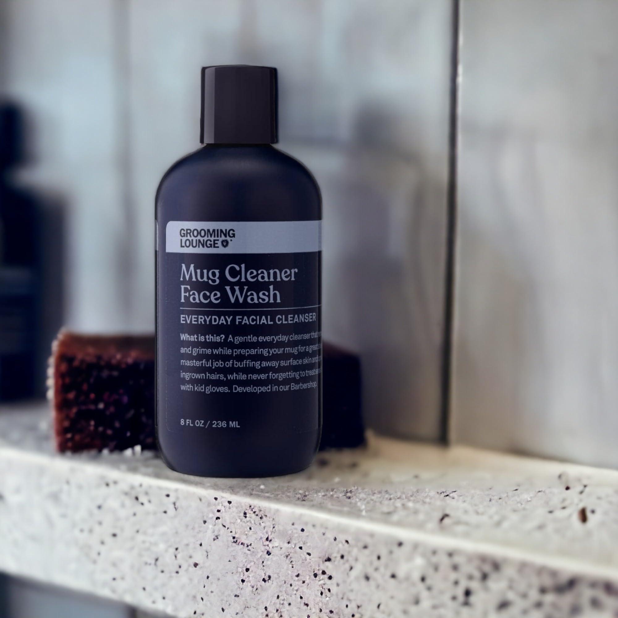 Grooming Lounge Grooming Lounge Mug Cleanser, Everyday Facial Cleanser For Men, Natural Face Wash, Sensitive Skin. Face Cleanser for a Hydrating, Deep Clean, 8 oz.
