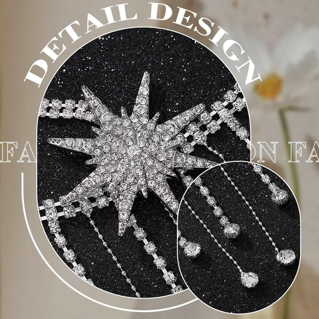 Yikisdy Yikisdy Silver Crystal Headband Sparkly Rhinestone HeadPiece Fashion Wedding Head Piece