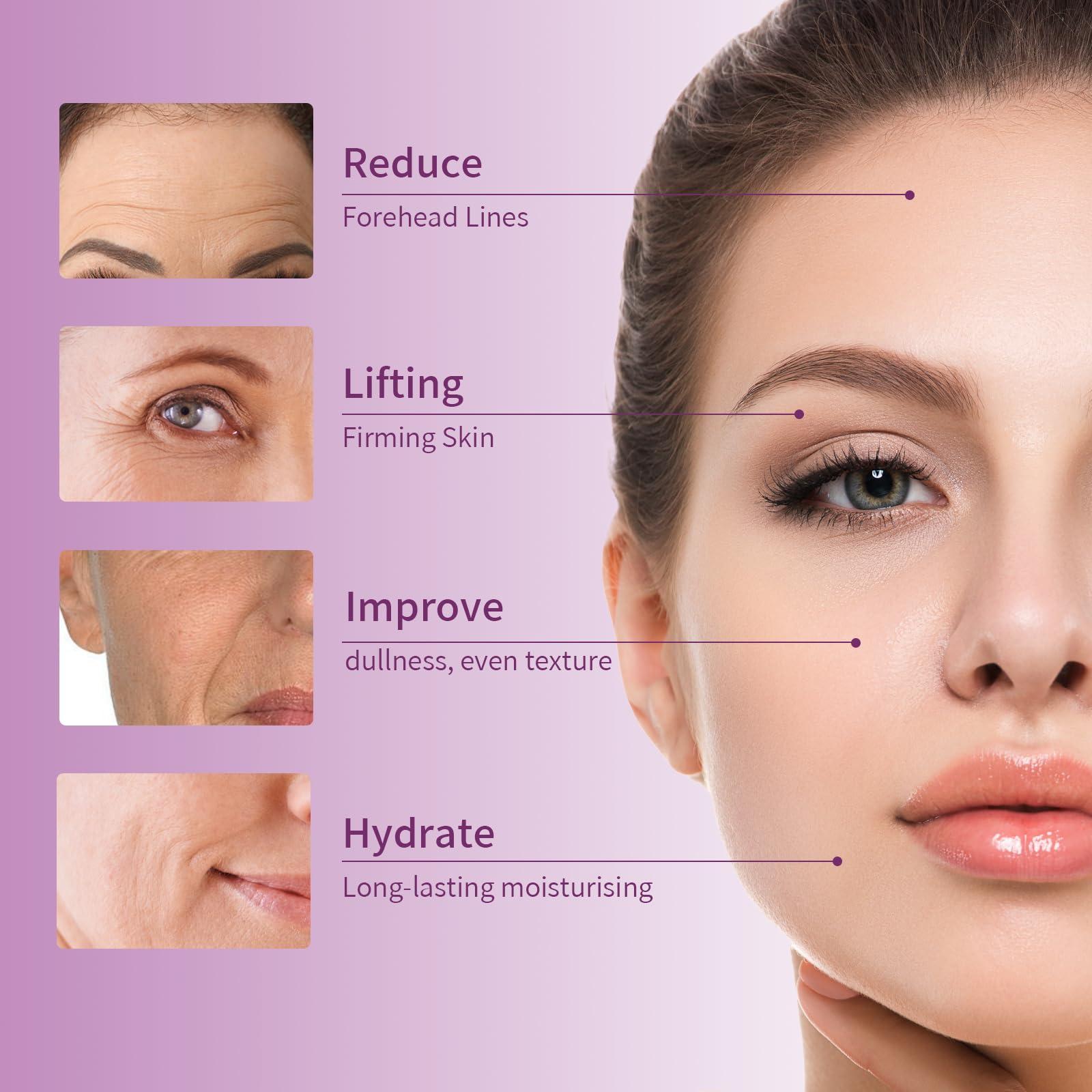 KIUORET Bakuchiol Retinol Serum for Anti-Aging, Bakuchiol Retinol Rejuvenation Serum Reduces Acne, Wrinkles and Fine Lines, Retinol Serum for Moisturizing & Smoothing for All Skins, 30 ml