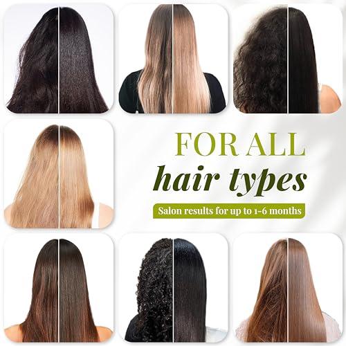 Expert Hair Bio Protein Organic Brazilian Keratin Treatment - Formaldehyde-Free Hair Straightening, Keratina Brasilea, 100ml/3.38oz