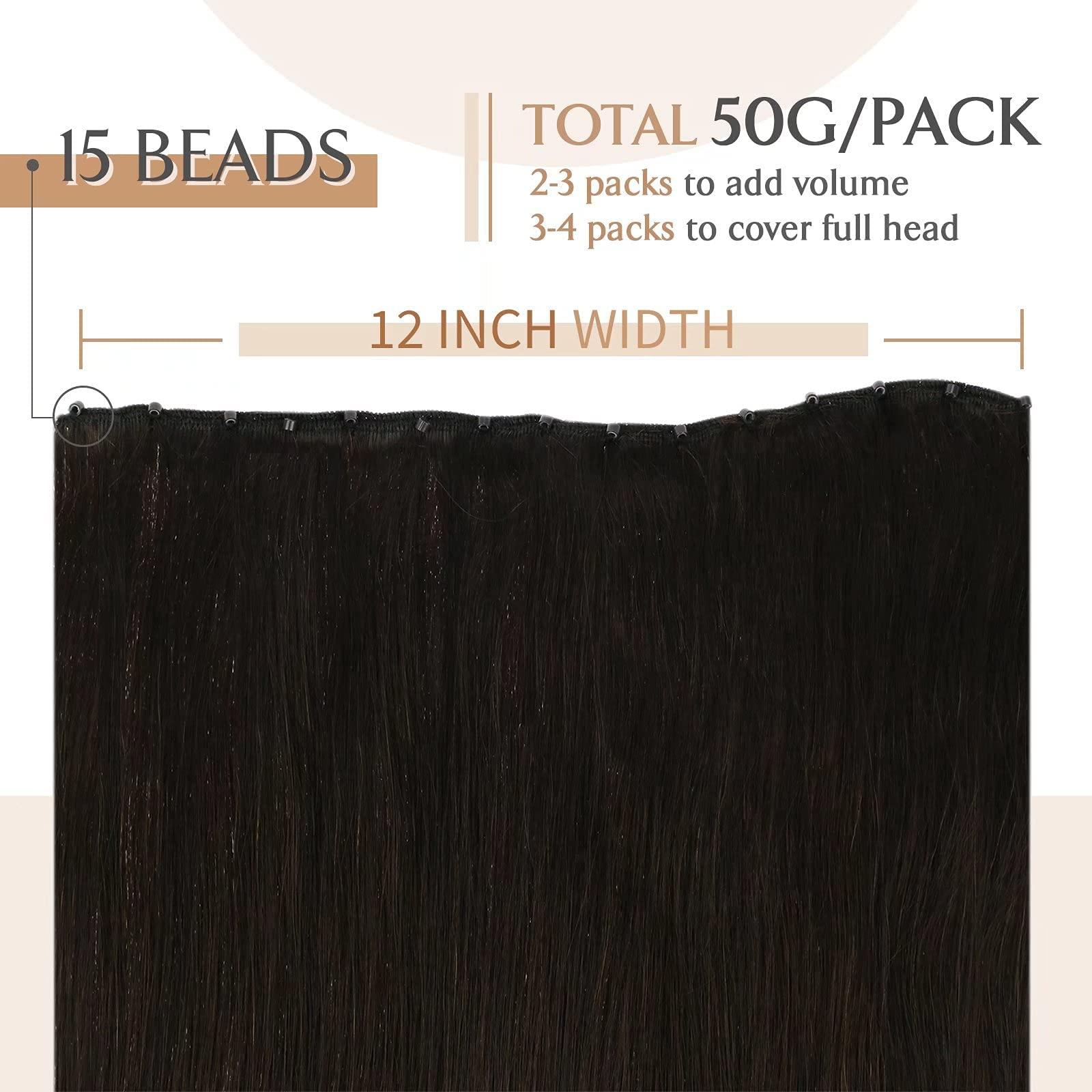 Sunny Hair Sunny Hair Beaded Weft Hair Extensions Human Hair #p8a60-16 Bundle with #2-22inch Popular Products Chosen by More People