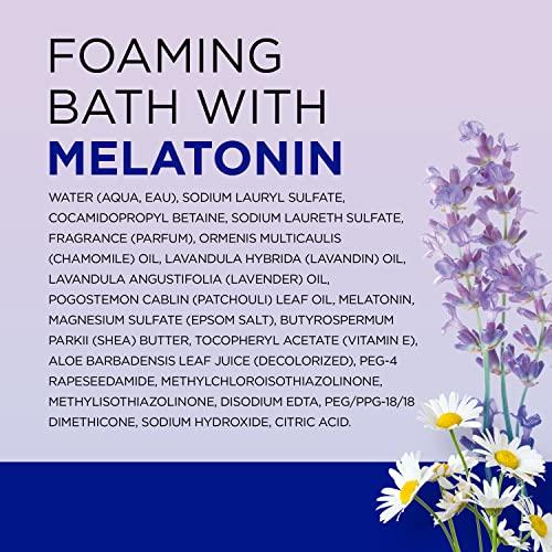 Dr Teal's Dr Teal's Foaming Bath with Pure Epsom Salt, Sleep Blend with Melatonin, Lavender & Chamomile Essential Oils, 34 fl oz (Pack of 2)