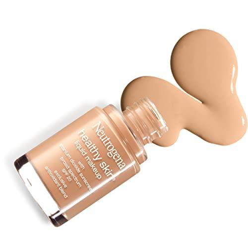 Neutrogena Neutrogena Healthy Skin Liquid Makeup Foundation, Broad Spectrum SPF 20 Sunscreen, Lightweight & Flawless Coverage Foundation with Antioxidant Vitamin E & Feverfew, Natural Ivory, 1 fl. oz