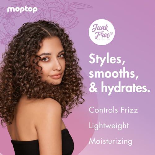 MopTop MopTop Curl Custard Gel for Fine, Thick, Wavy & Kinky-Coily Hair - Anti Frizz Moisturizer, Curl Definer & Lightweight Activator with Aloe, Great for Dry Hair, 16 oz.