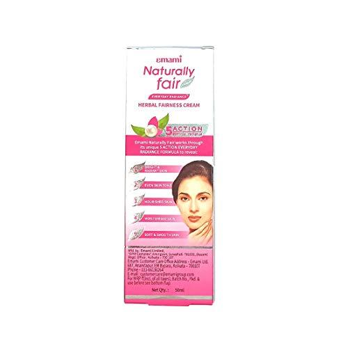 VALID VALID Emami Naturally Fair EVERYDAY RADIANCE Herbal Fairness Cream 50ml (Pack of Two)
