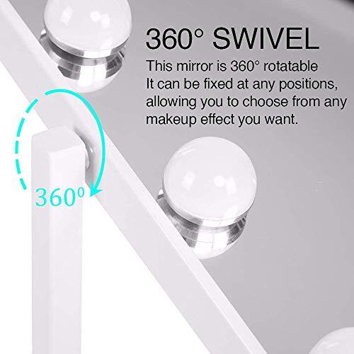 Chamber Wholesale Price Hollywood Makeup Mirror with 12pcs Dimmable LED Light Bulbs for Urban Wall Bedroom Bathroom Decoration