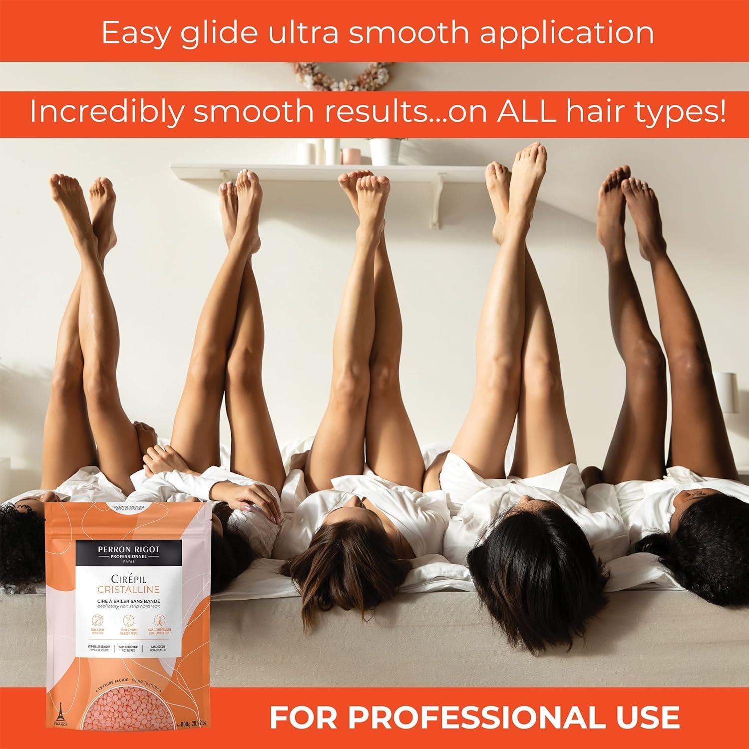 Cirepil Cirepil - Cristalline - 800g / 28.22 oz Wax Beads Bag - Micro-Crystalline Formula for Sensitive Skin - Rosin-free - Unscented & Gel Texture