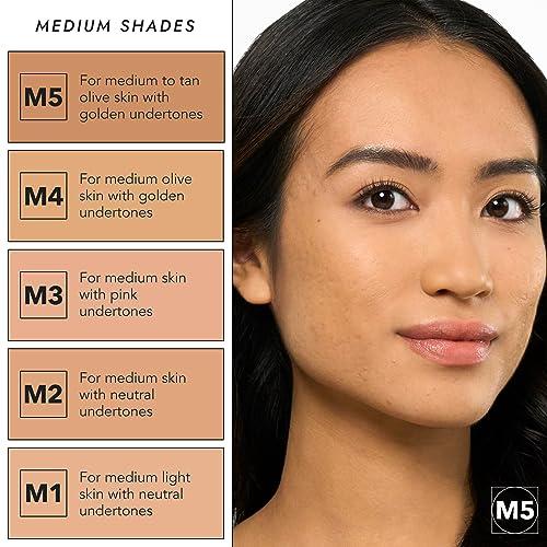 Cover FX COVER FX Pressed Mineral Foundation - Shade M4 - Weightless Powder Foundation - Buildable Light to Full Coverage - Matte Finish - All Skin Types