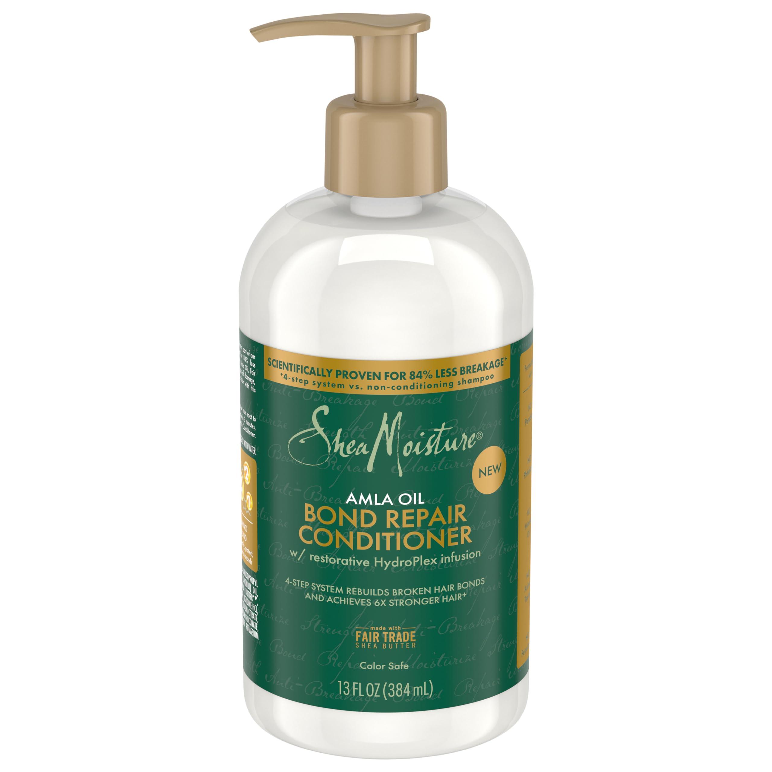 SheaMoisture SheaMoisture Bond Repair Leave-In Conditioner 11 oz & Conditioner 13 oz to Strengthen Hair with Amla Oil