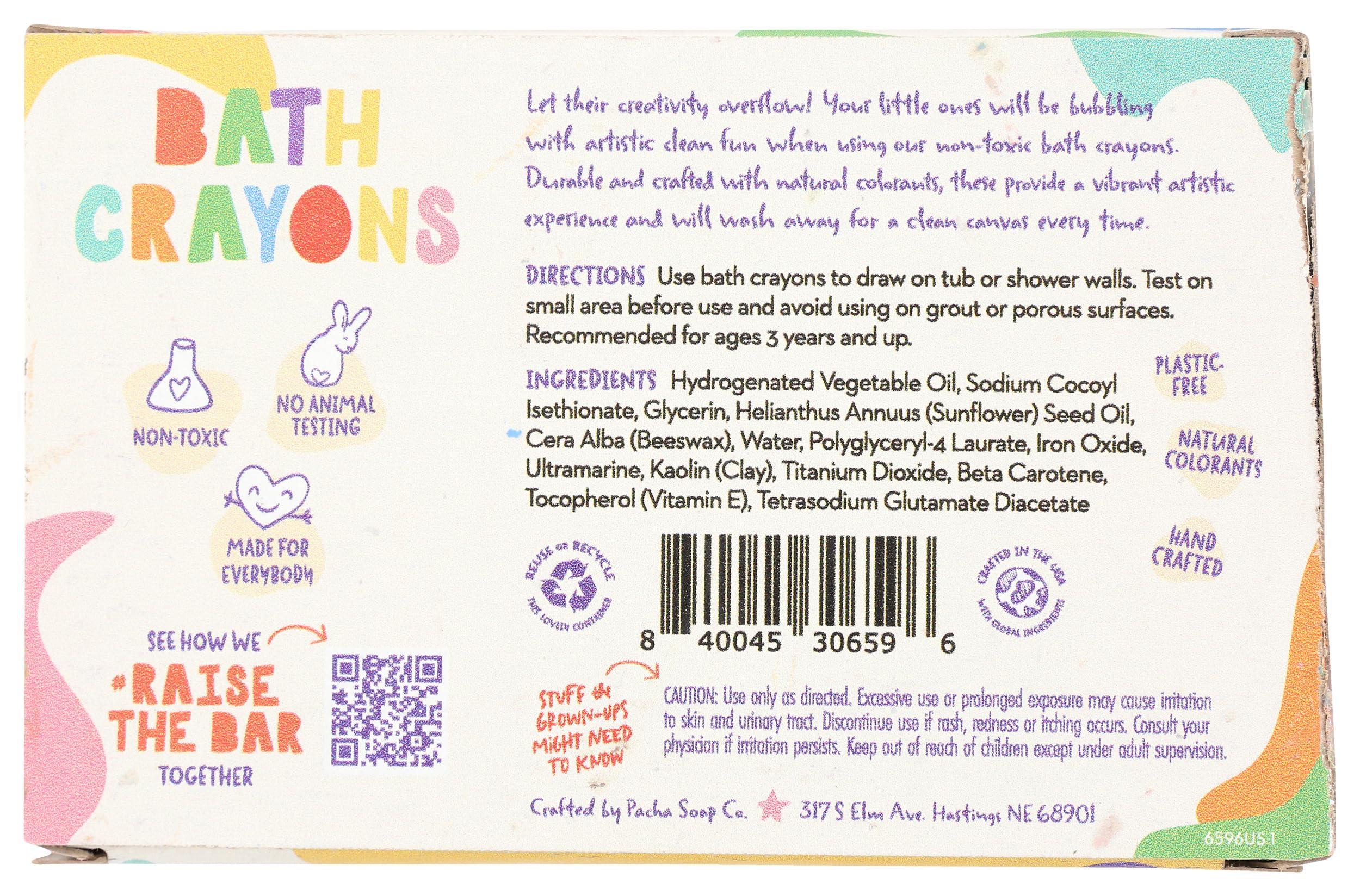 Pacha Soap Co PACHA SOAP Rainbow Assortment Bath Crayons, 7.5 OZ