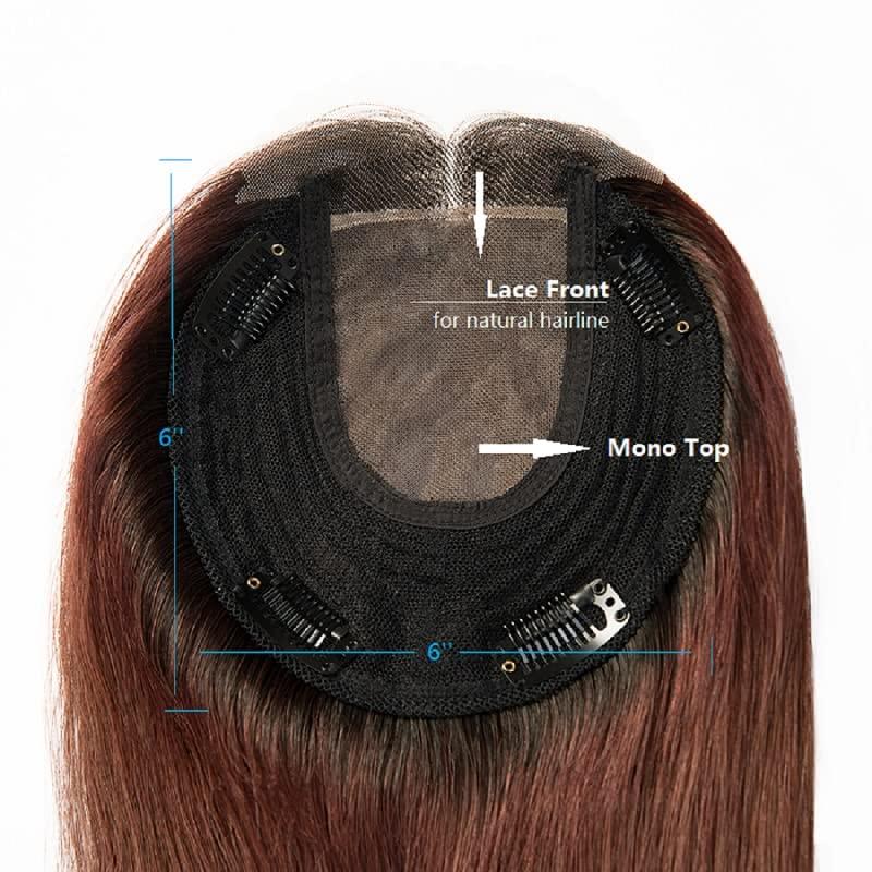 uniwigs uniwigs 6''X6'' Upgrade Claire Virgin Remy Human Hair Topper, Top Hair Pieces for Women Hair Loss or Thin Hair, (16'', 211)