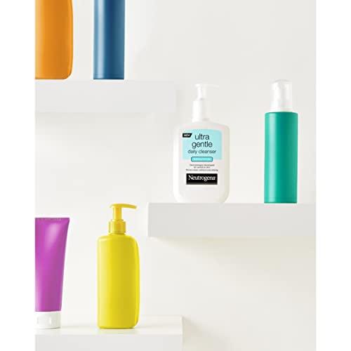 Neutrogena Neutrogena Ultra Gentle Daily Face Wash for Sensitive Skin, Oil-Free, Soap-Free, Hypoallergenic & Non-Comedogenic Foaming Facial Cleanser, 12 fl. oz, Pack of 3
