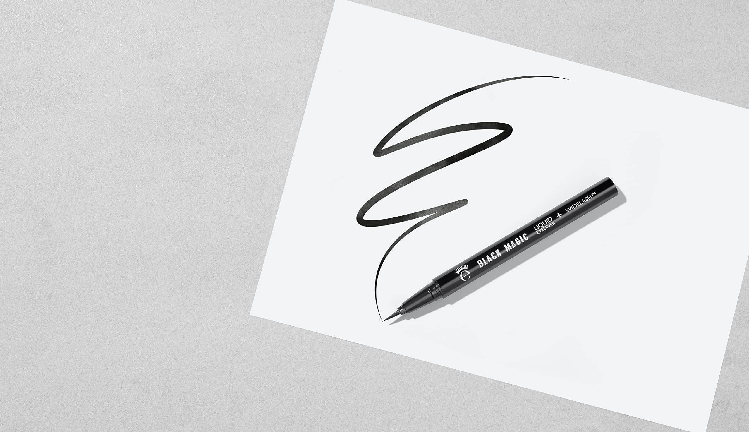 Eyeko Eyeko Black Magic Liquid Eyeliner, Carbon Black - Intense - Precision Felt Tip Brush - Vegan 0.7ml